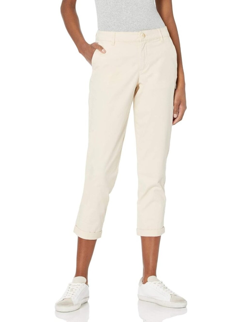 Women's Mid-Rise Slim-Fit Stretch Cropped Capri Pants - Plus Size Available